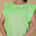 SLEEVELESS PLEATED TOP
