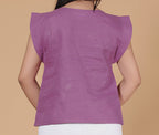 SLEEVLESS PLEATED TOP