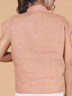 V-COLLAR TOP