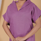 V-COLLAR TOP
