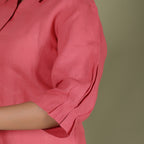 SLEEVE PLEATED SHIRT