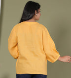 ELEGANT FRONT PLEATED SHIRT
