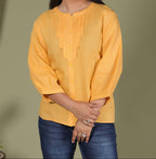 ELEGANT FRONT PLEATED SHIRT