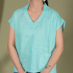 PLEATED POCKET TOP