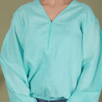 PREMIUM LINEN V-NECK TOP