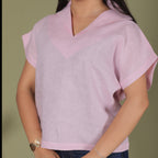 V-COLLAR TOP
