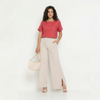 PREMIUM LINEN BOX PLEATED TOP