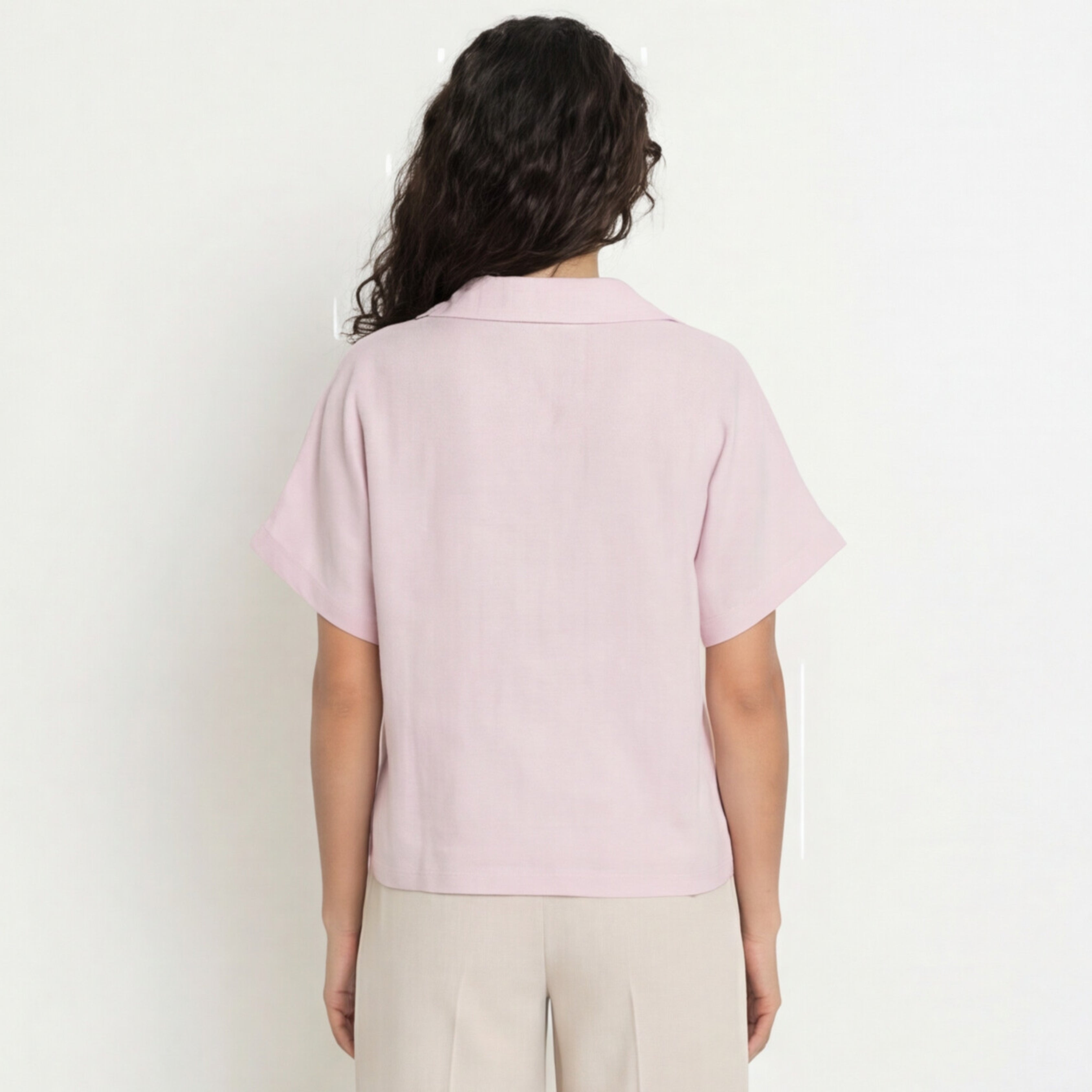 PREMIUM LINEN V-COLLAR TOP 2
