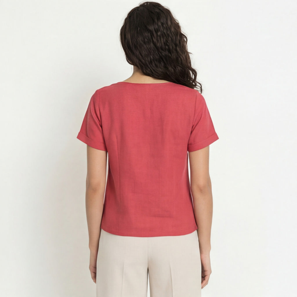 PREMIUM LINEN BOX PLEATED TOP