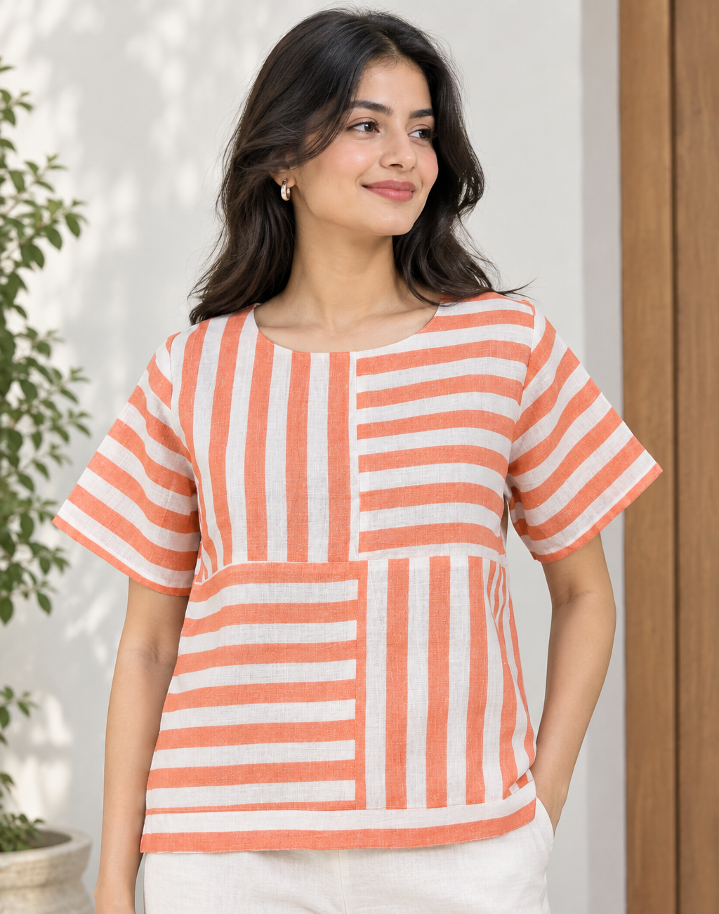 MAZE STRIPE TOP