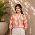ELEGANT FRONT PLEATED SHIRT