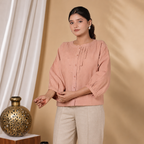 ELEGANT FRONT PLEATED SHIRT