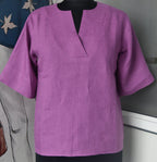 V-NECK CASUAL TOP
