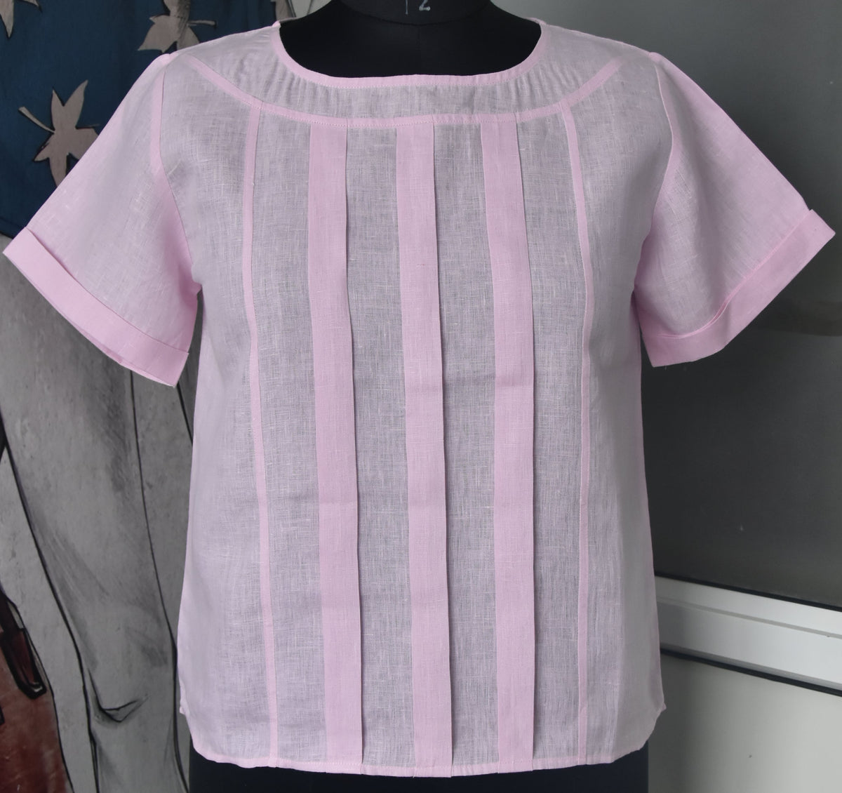 BOX PLEATED TOP