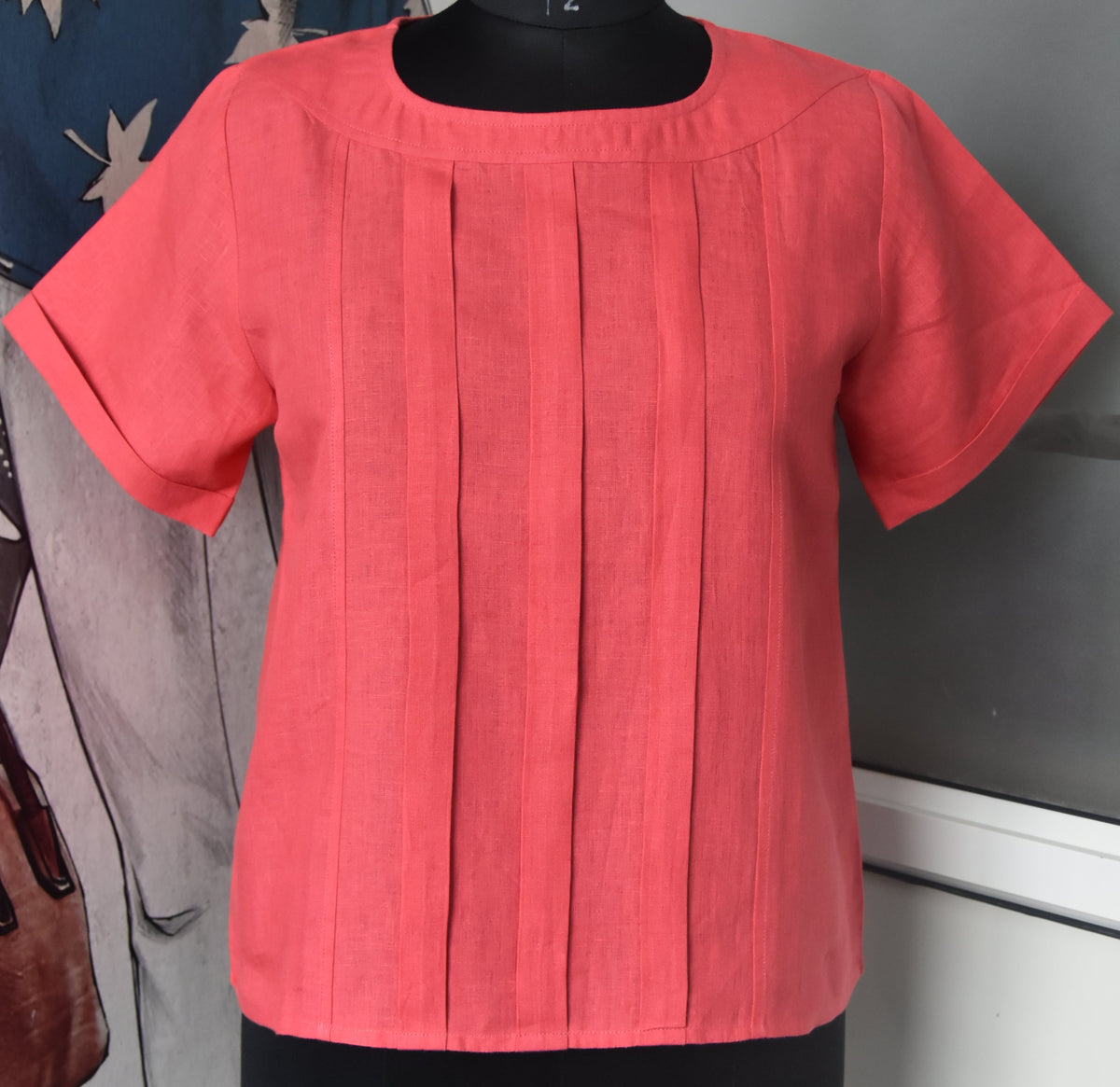 BOX PLEATED TOP