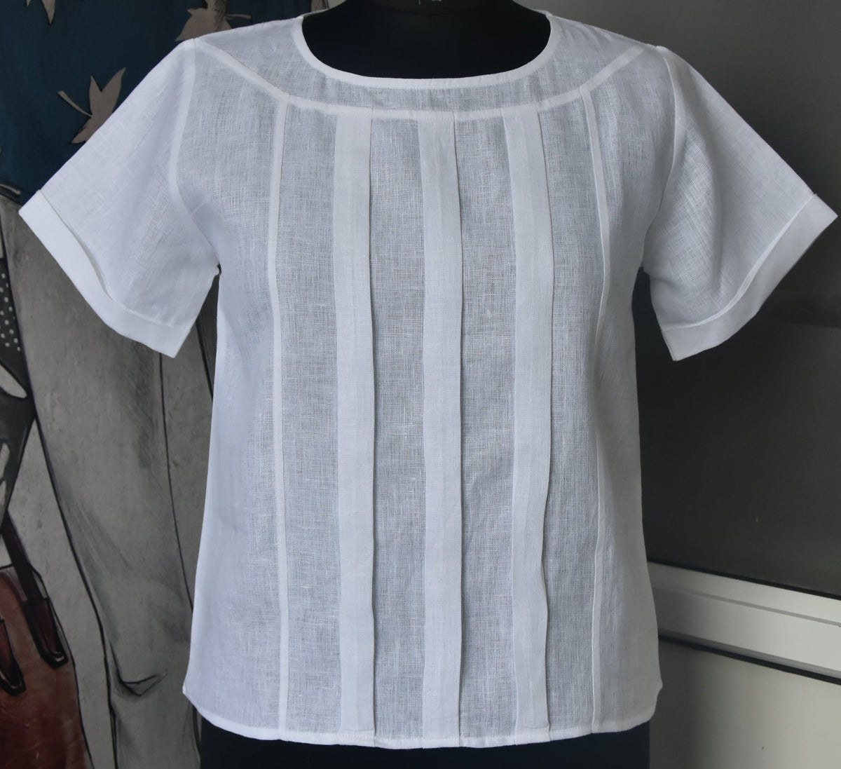 BOX PLEATED TOP