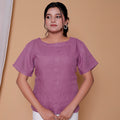 BACK BUTTONED TOP