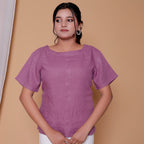 BACK BUTTONED TOP