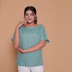 BACK BUTTONED TOP