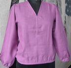 PREMIUM LINEN V-NECK TOP