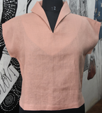 V-COLLAR TOP