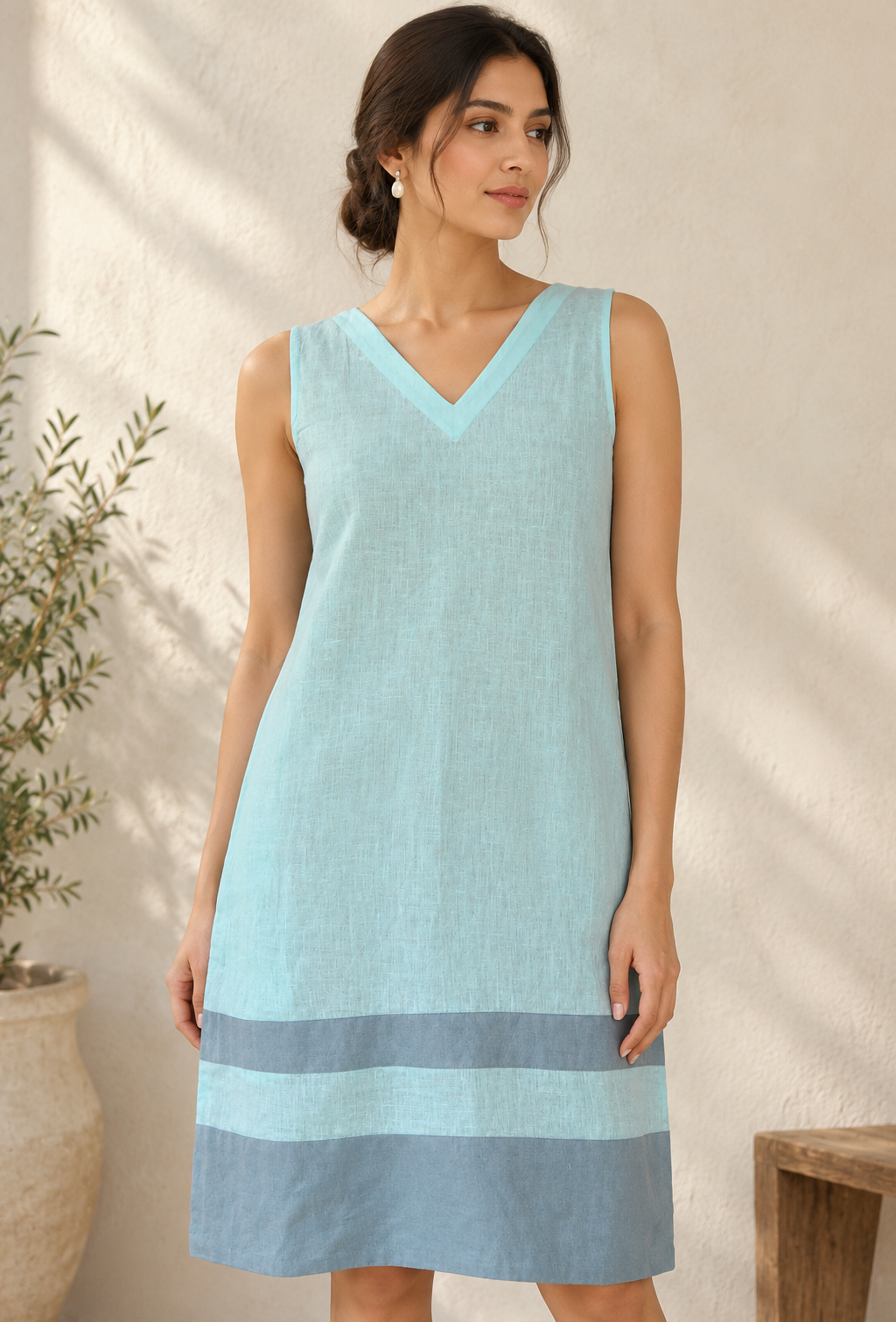 A LINE PINK PATTI DRESS