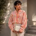 LINEN RUFFLE SHIRT